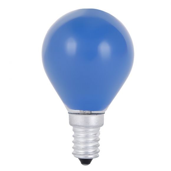 Leuchtmittel D45 Tropfen  15 W  E14  in Blau
