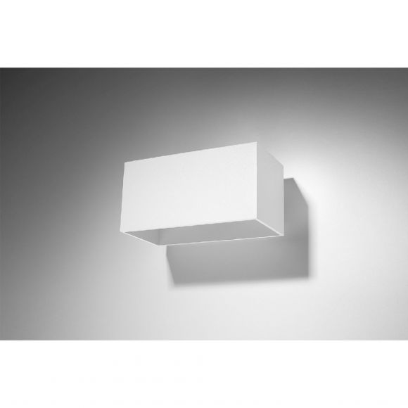 rechteckige Up- and Downlight Wandleuchte aus Aluminium  2-flammige Wandlampe schwarz 20 x 12 x 10 cm