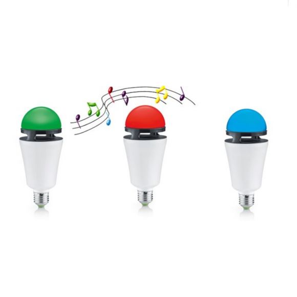 RGB LED Leuchtmittel 4 Watt - mit Bluetooth Lautsprecher und Fernbedienung - E27 Fassung - Farbwechsel
