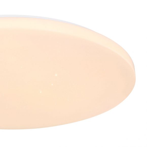runde LED Deckenleuchte aus Acryl Sternenhimmel Dekor Deckenlampe weiß ø 54 cm