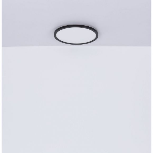 runde LED Deckenleuchte mit Memory FunktionBacklight 3 Stufen über Wandschalter (100-50-10%) Deckenlampe weiß ø 29,4 cm