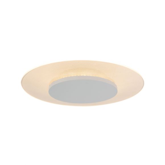 runde LED Deckenleuchte, D= 28 cm, weiß, 1-flammig, scheibenförmig, inkl. LED 12W