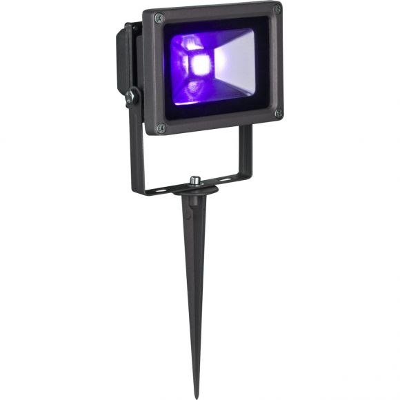 schwenkbare eckiger LED Strahler mit Fernbedienung aus Glas rechteckig Funktionen und FB wie 38990 schwenkbar Kabel: 3m Erdspitz automatischem Farbwechsel RGB