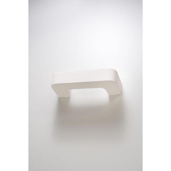 skandinavischene E27 Wandleuchte aus Keramik Wandlampe rechteckig weiß Akzentbeleuchtung 35,5 x 15 cm