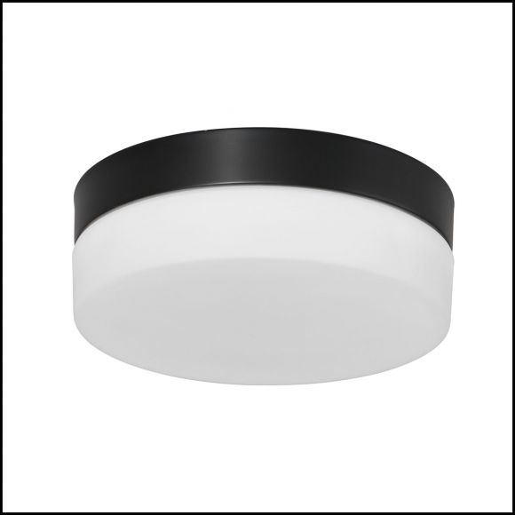 Smart Home runde LED Deckenleuchten Deckenlampe schwarz ø 24 cm 24 x 7 cm