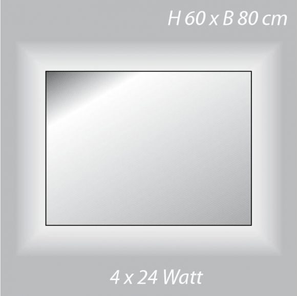 Top Light Kristallspiegel InLight, Lichtaustritt seitlich, 60 x 80cm