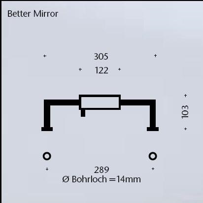 Top Light Spiegeleinbauleuchte Better Mirror, 2 Oberflächen