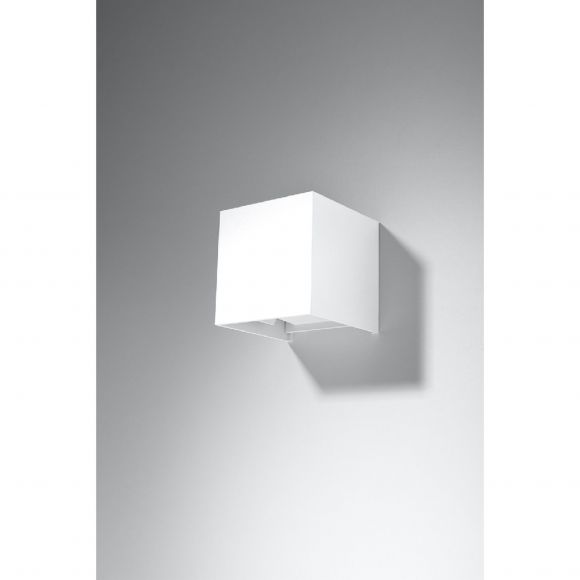 Up- and Downlight LED würfelförmige Wandleuchte mit regulierbaren Lichtaustritt Wandlampe in weiß oder schwarz erhältlich