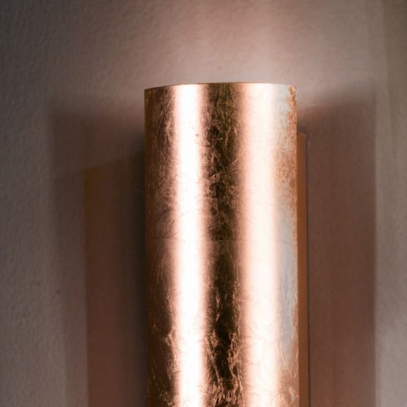 Wandleuchte, Kupfer, Up & Down, Lichteffekt, modern, Höhe 25 cm
