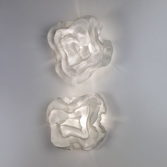 Arturo Alvarez Designer Wandleuchte Nevo in Weiß, 36x36cm