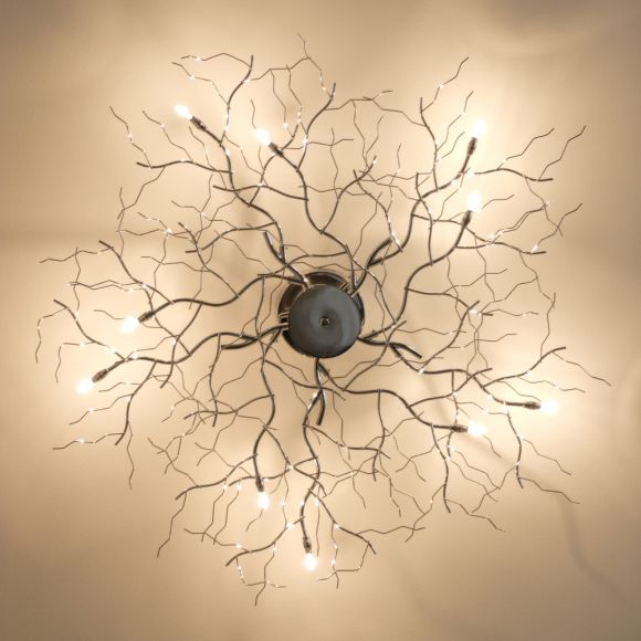 Deckenleuchte Treelamp chrom mit 80cm Durchmesser