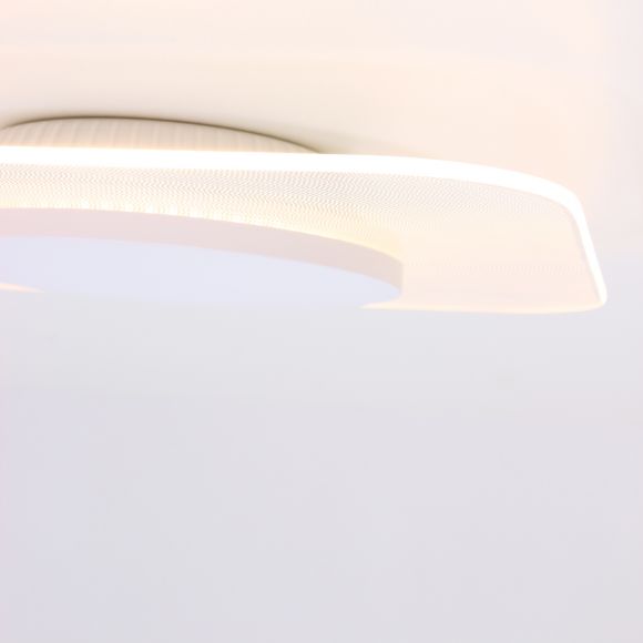 Effektvolle Wand- oder Deckenleuchte mit eingebautem LED 12W, weiß, 1-flammig