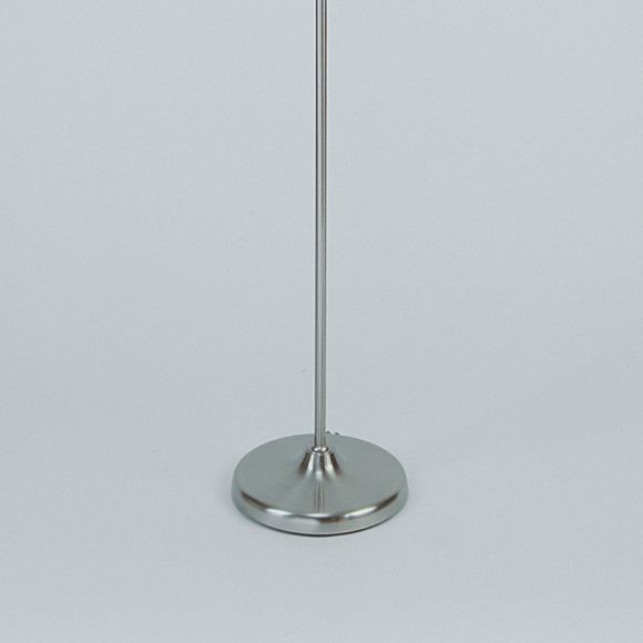Fluter in Nickel-Matt mit opalem Glasschirm Ø 35cm