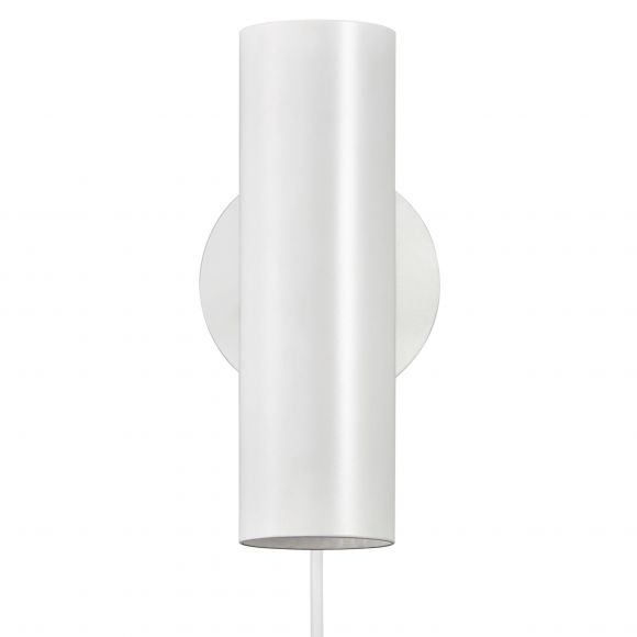 GU10 schwenkbare Wandleuchte skandinavische  Wandlampe Weiss mit Schalter ø 6 cm
