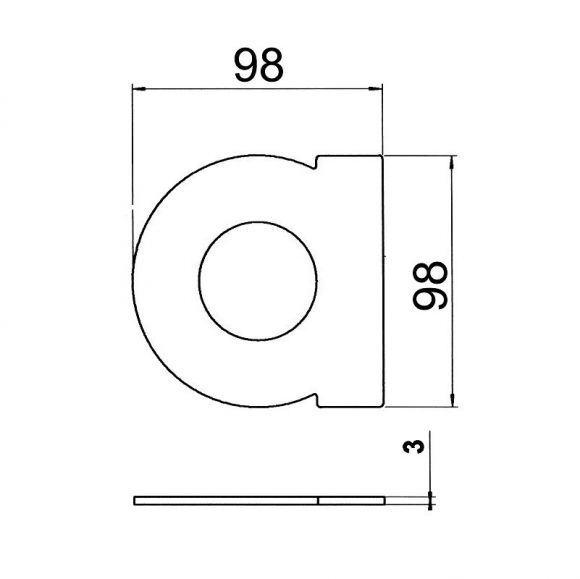 Hausnummern von 0 bis 9 und Buchstaben a, b, c aus Edelstahl