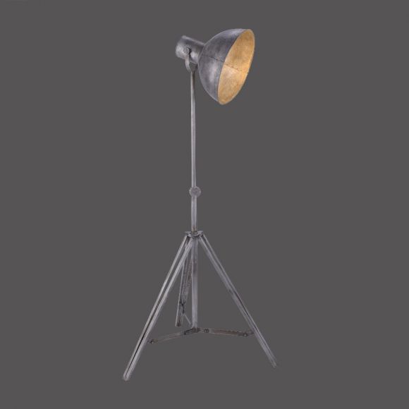 Industrie-Style Tripod Leuchte Samia Höhe 220cm, dreibeinig, Stativleuchte