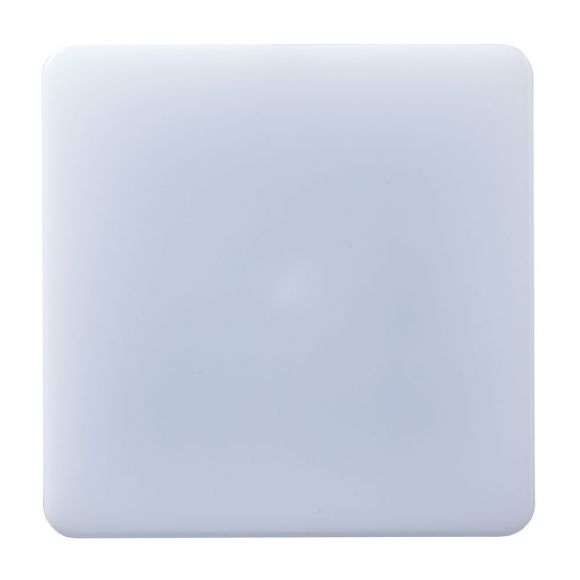 Klassische 24W LED Wand oder Deckenleuchte mit Sensor weiß eckig 33 x 33 cm IP54