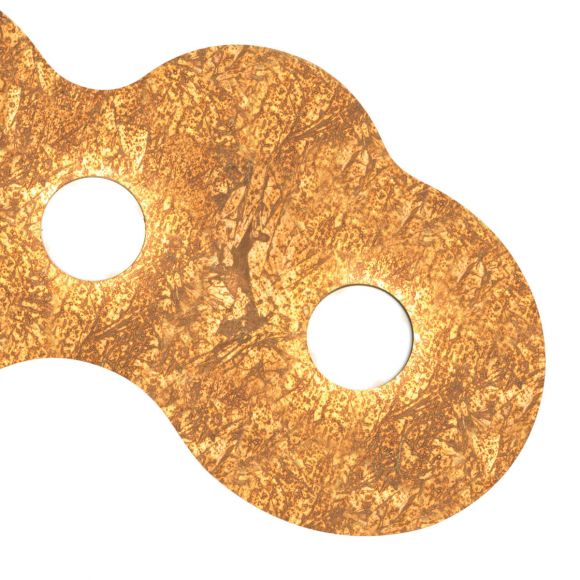 Kolarz® LED-Deckenleuchte Circle 2-flammig in Vintage Gold