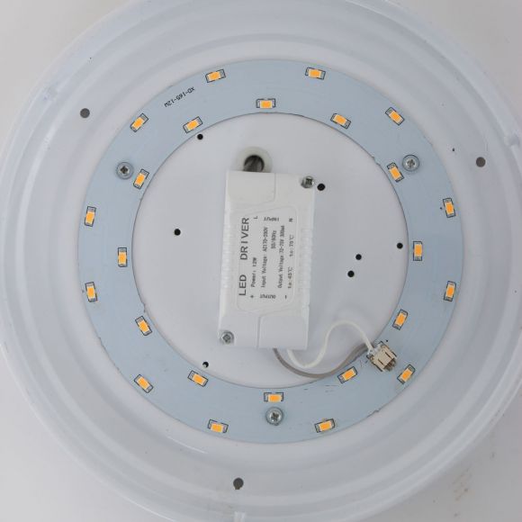 LED Badezimmer-Deckenleuchte, rund, in 3 Größen, weiß, 1-flammig, IP44, inkl. LED