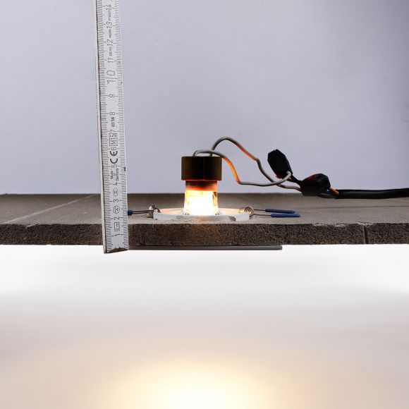 LED Decken-Einbaustrahler 5- er Set, Weiß, eckig. inkl.5 W LED
