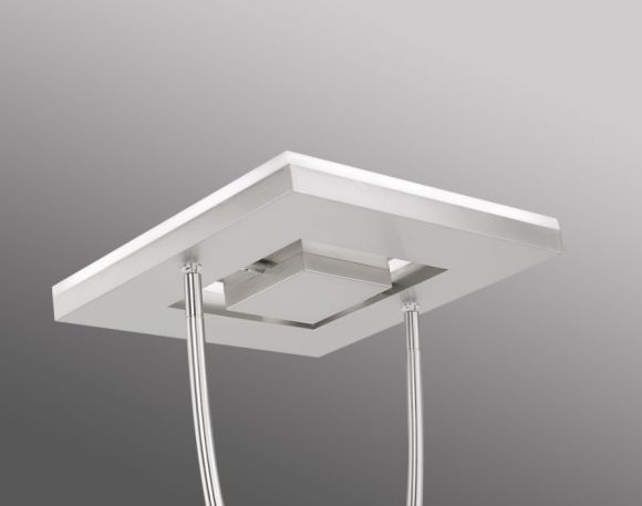 LED Deckenfluter Helia mit Leseleuchte, Stahl, Design