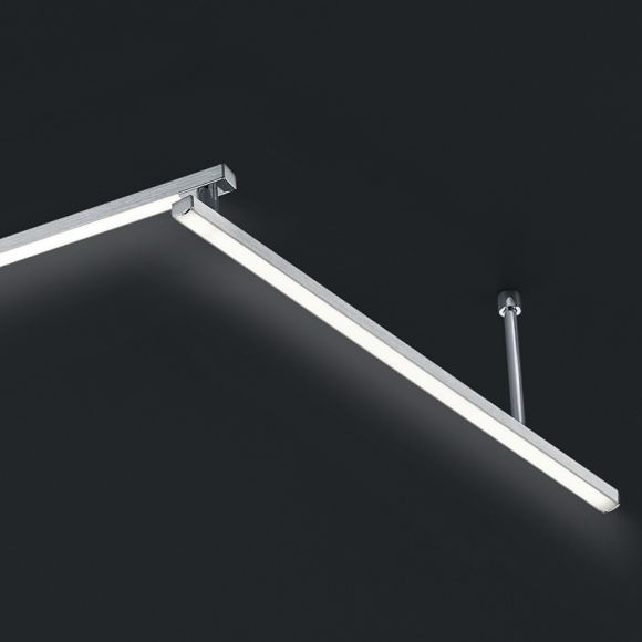 LED Deckenleuchte in Alu-gebürstet - 180 cm - 4-flg