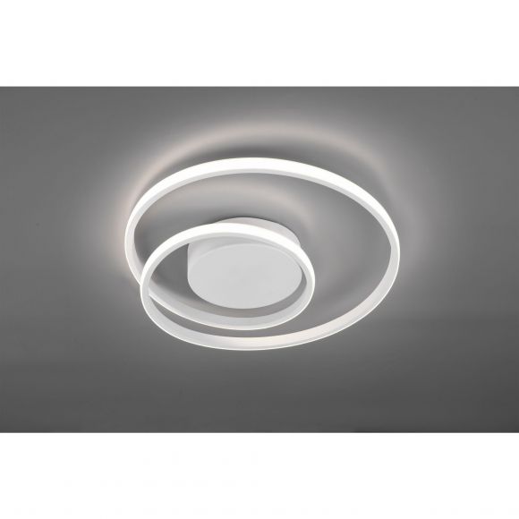 LED Deckenleuchte matt runde Deckenlampe weiß ø 39 cm