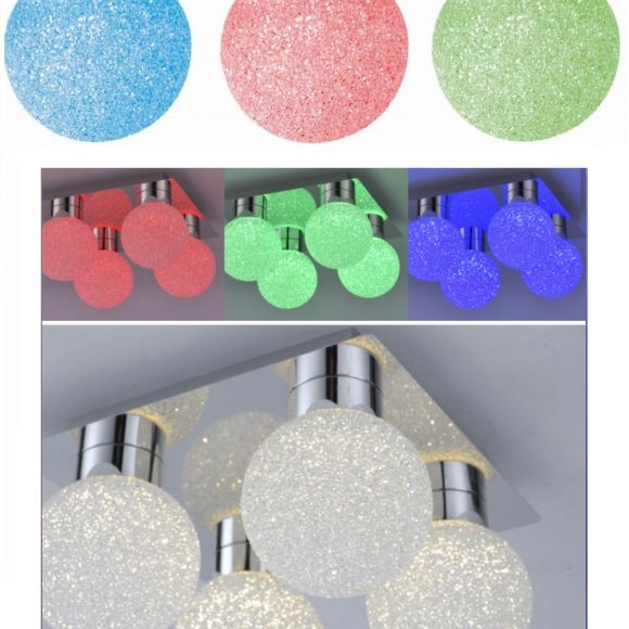 LED Deckenleuchte Miko, RGB, CCT, Fernbedienung, Farbwechsel