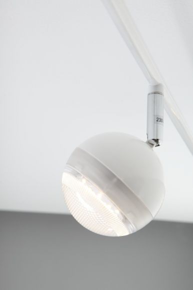 LED Deckenstrahler, 6-flammig, verstellbar, modern, Chrom o. Weiß |  WOHNLICHT