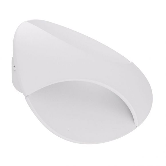 LED Wandleuchte oval Wandlampe weiß