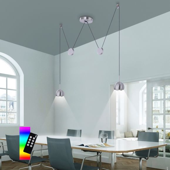 LED Zugpendelleuchte, Smart Home Q®-ADAM, ZigBee, Alexa tauglich