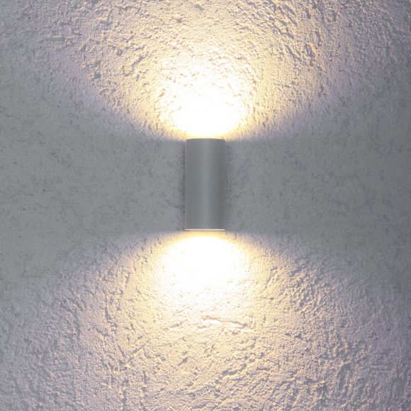 LED-Außenwandleuchte weiß + 2x 5W LED