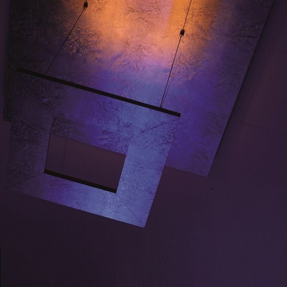 LED-Deckenleuchte Zen in Blattgold, 2 Größen