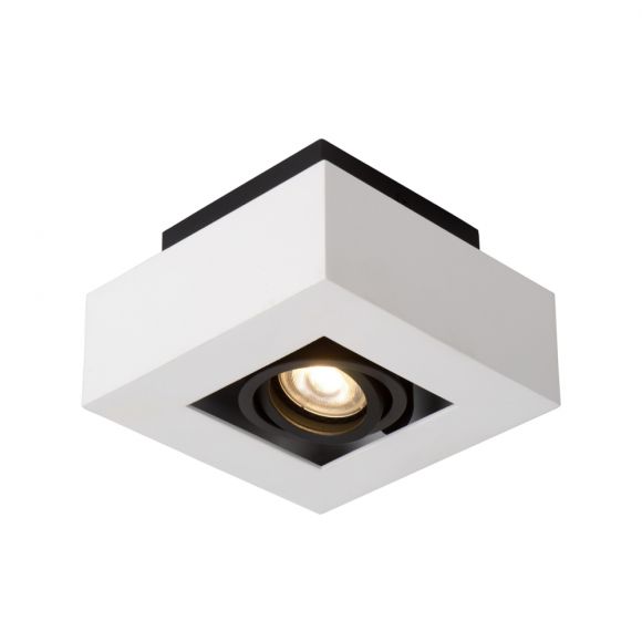 LED-Strahler Xirax von Lucide in schwarz/weiß