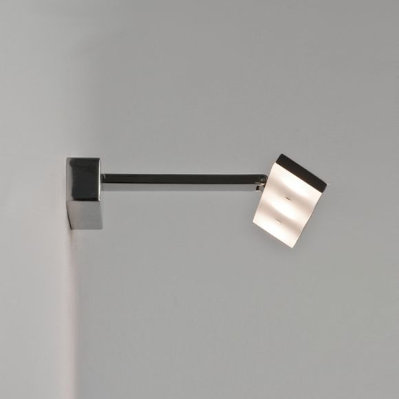 LED-Wandleuchte Zip in Chrom, 30 cm