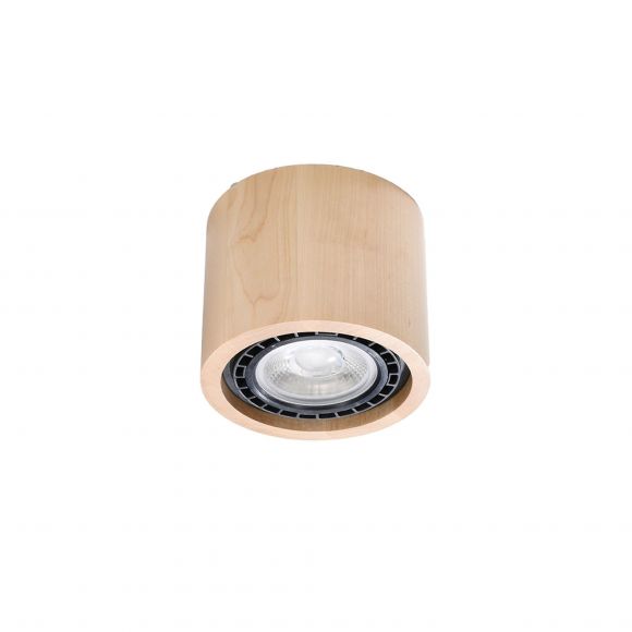 ovale Downlight Deckenleuchte aus Holz  Deckenlampe Deckenspot in 2 Größen erhältlich