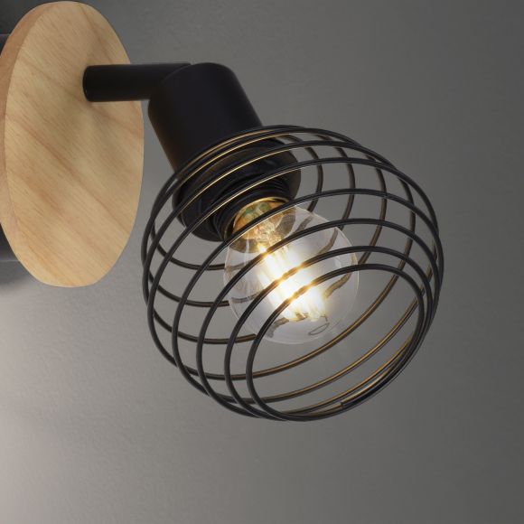 schwenkbare runde E14 Deckenleuchte  matt Deckenlampe Cage-Light