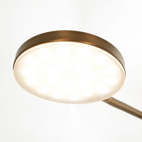 Smart Home schwenkbare höhenverstellbare runde LED Stehleuchte mit Schalter ø 40 cm 40 x 125-165 cm