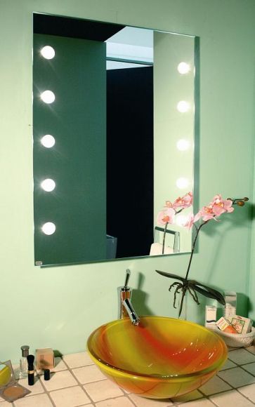 Top Light Spiegel DotLight, 2 x 6 Leuchtstellen, 90 x 70 cm