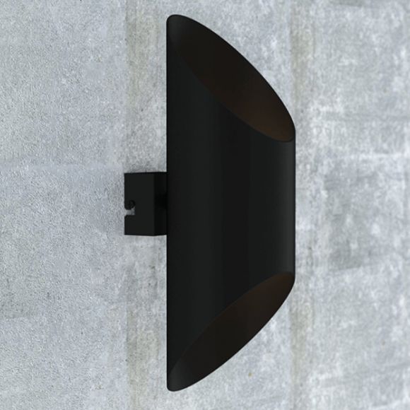Wandleuchte, Up & Down Light, schwarz, modern, inkl. 1x LED 5 W