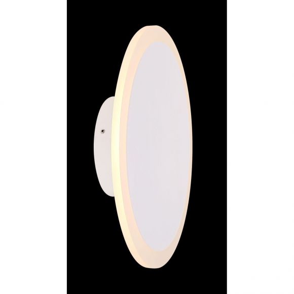 würfelförmige LED WandleuchteScheibe nur für Wandmontage geeignet Wandlampe weiß ø 24 cm