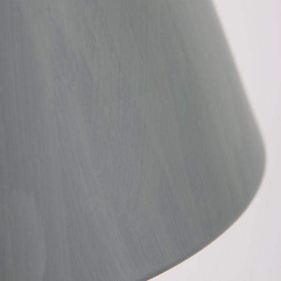 1-flammige Pendelleuchte mit kegelförmigem Schirm, skandinavisch, grau weiß, höhenverstellbar, E27