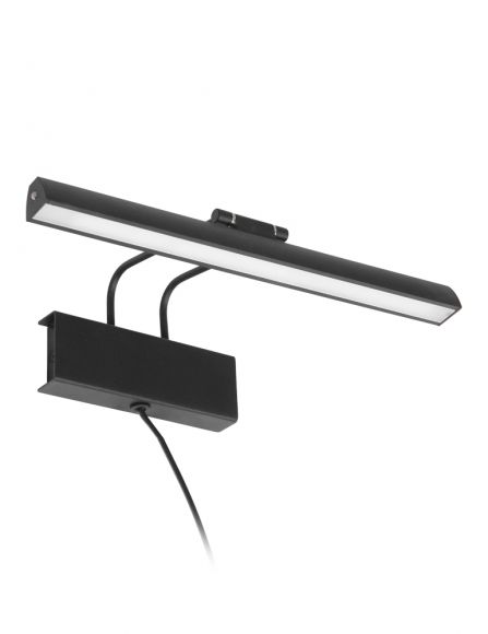 dimmbare LED Wandleuchte, schwarz, schwenkbar, inkl. 2x LED 5W, CCT - Dim-to-Warm-Funktion