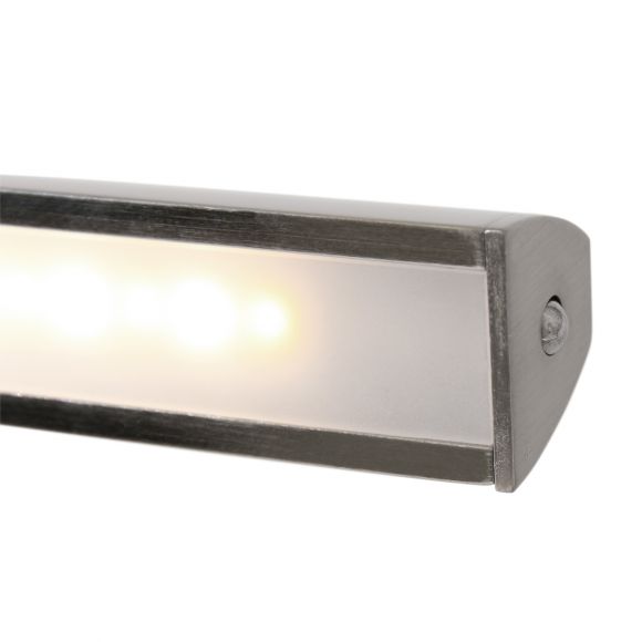 dimmbare LED Wandleuchte, silber, einstellbarer Kopf, inkl. 2x LED 9W, CCT - Dim-to-Warm-Funktion