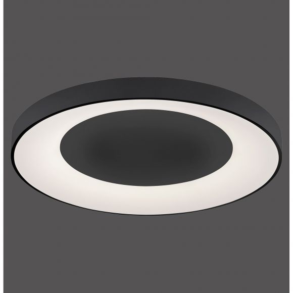 dimmbare runde LED Deckenleuchte mit Fernbedienung & Memory Funktion  matt Deckenlampe Anthrazit Schalter ø 70 cm