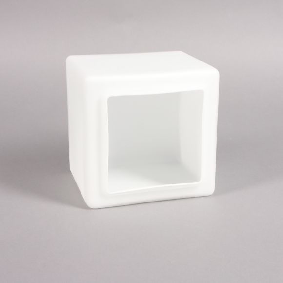 Ersatzglas Geometrische Formgebung weiß