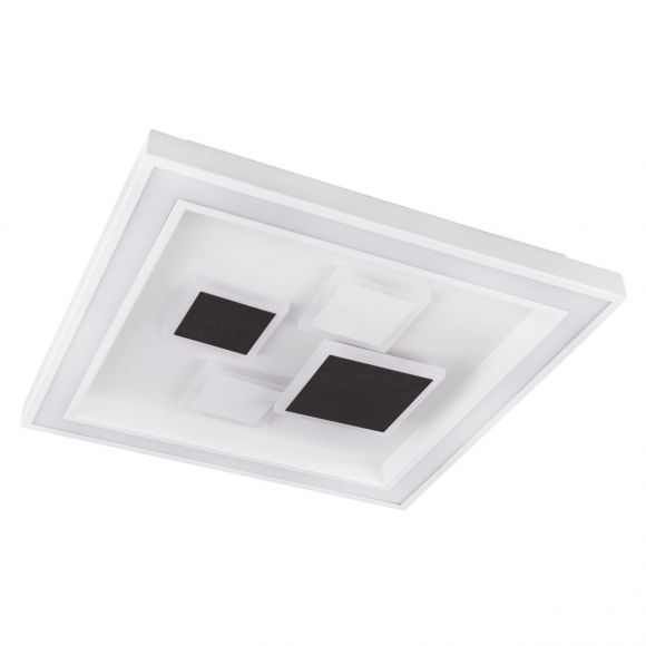 LED Deckenleuchte mit CCT-Lichtfarbsteuerung & Fernbedienung & Memory Funktion aus Acryl Deckenlampe weiß