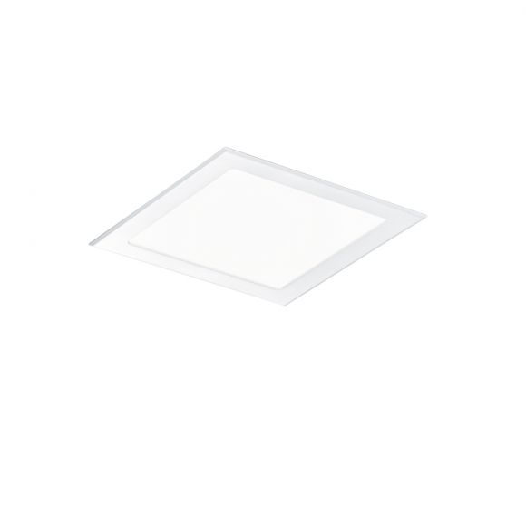 LED Deckenleuchte, eckig, 22,4cm, Kunststoff, weiß