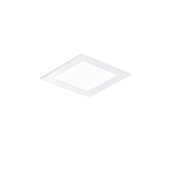 LED Deckenleuchte, Kunststoff, eckig, 17,4cm, weiß matt