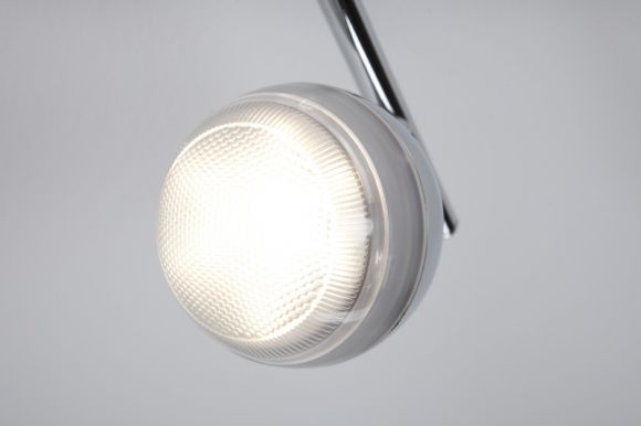 LED Deckenstrahler, 6-flammig, verstellbar, modern, Chrom